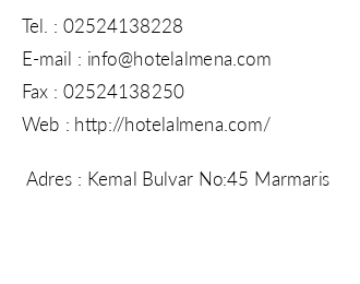 Almena Hotel iletiim bilgileri